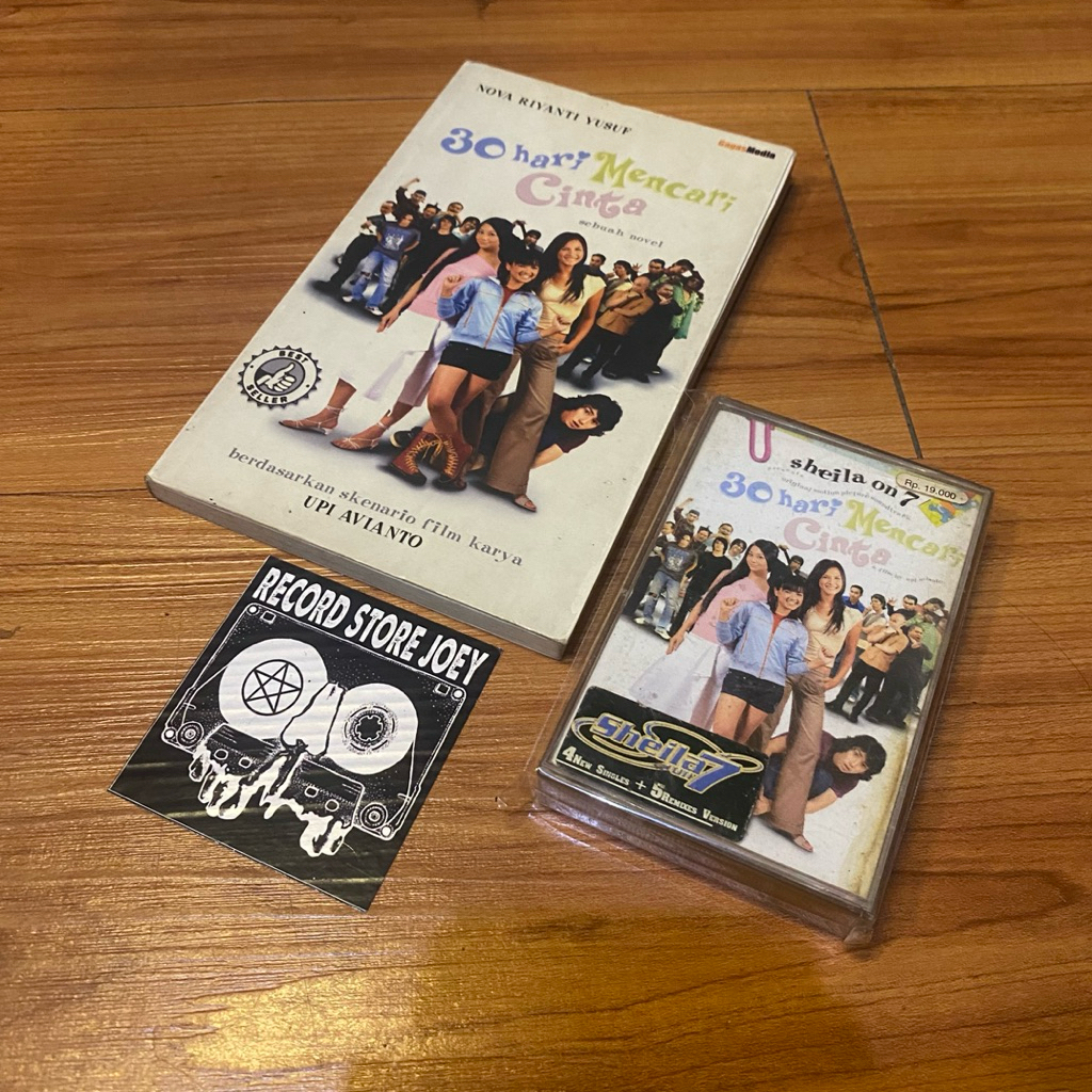 paket novel dan kaset sheila on 7 - 30 hari mencari cinta