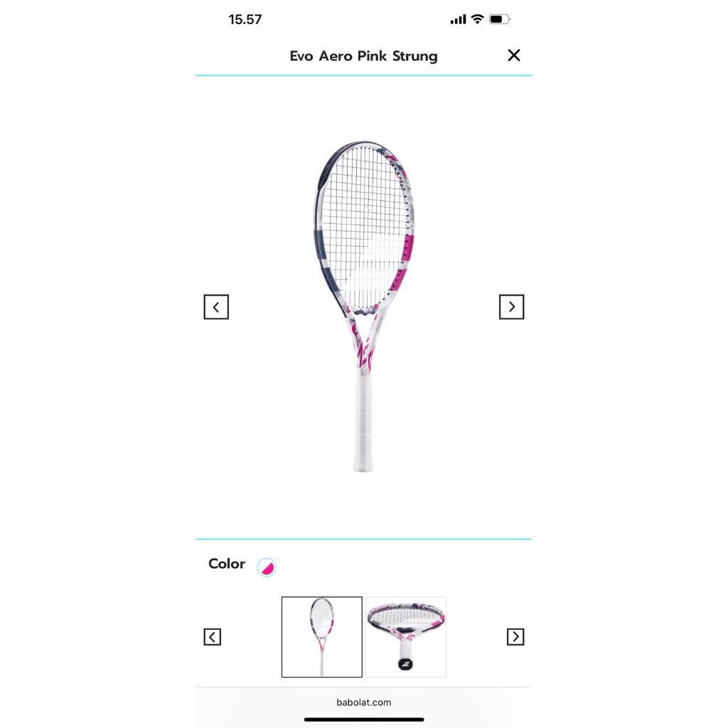 babolat evo aero pink lite pink 260g