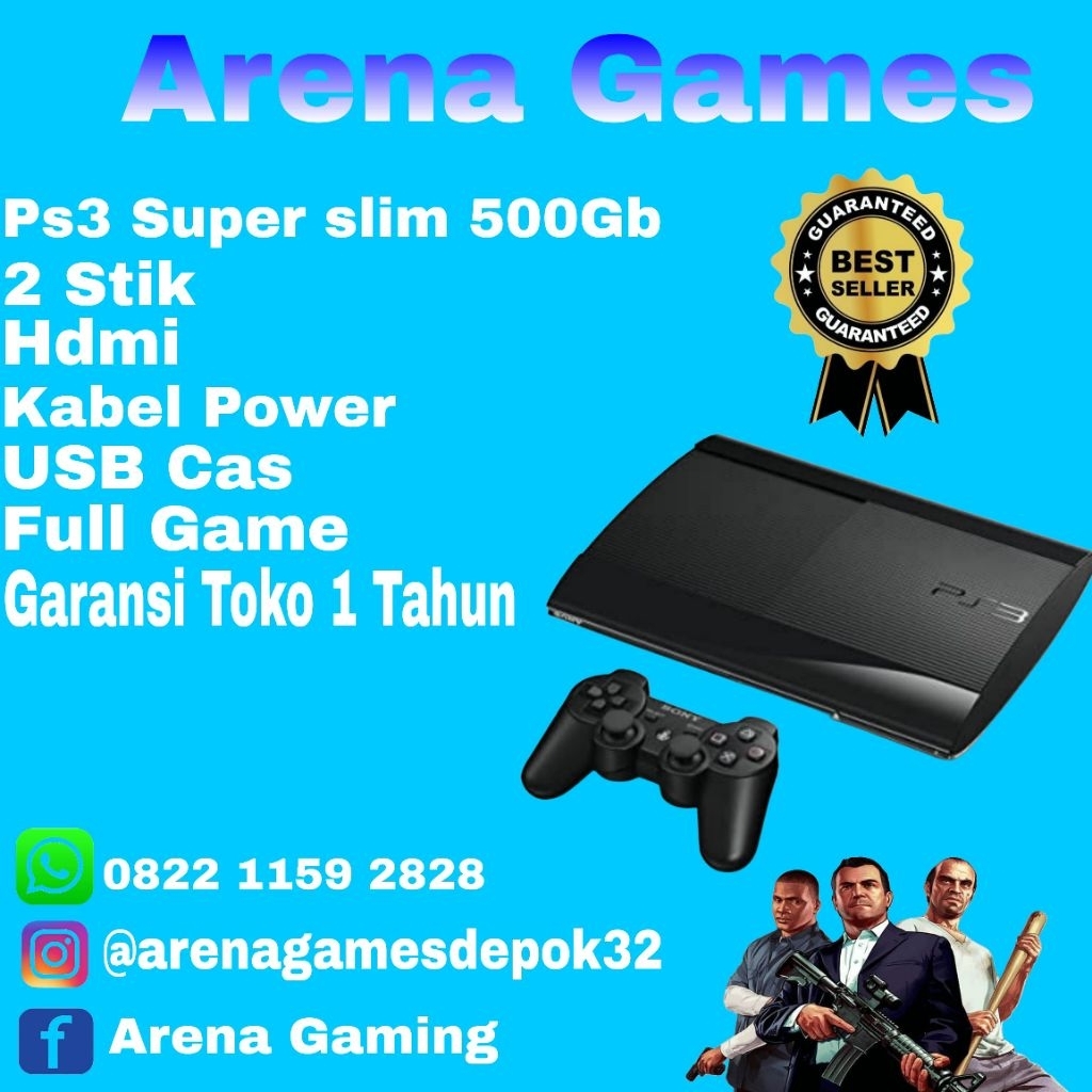 PS3 SUPER SLIM 500GB SERI 4000