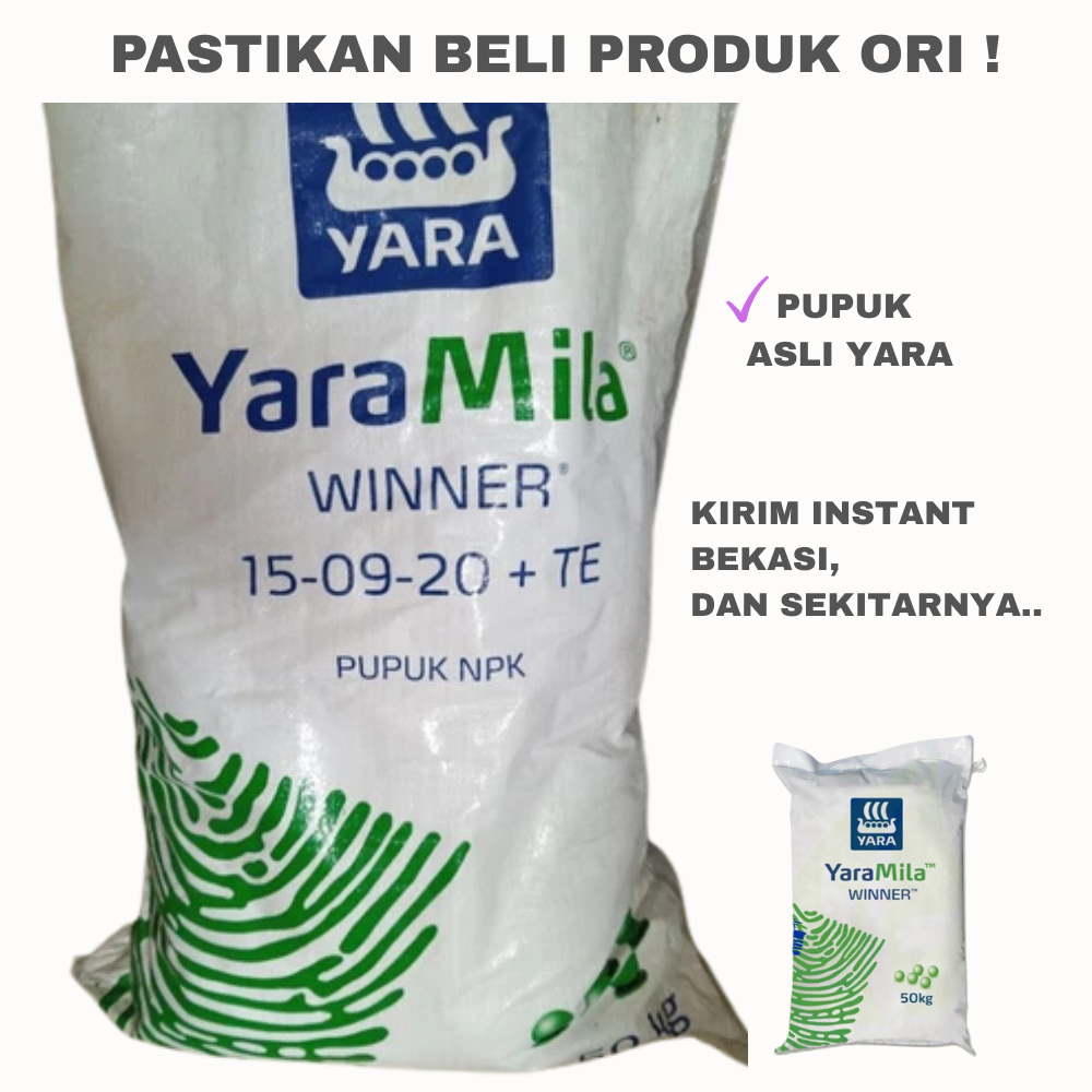 ORI Pupuk YaraMila WINNER 50 kg 1 karung Yara 15-09-20 Pupuk Buah NPK