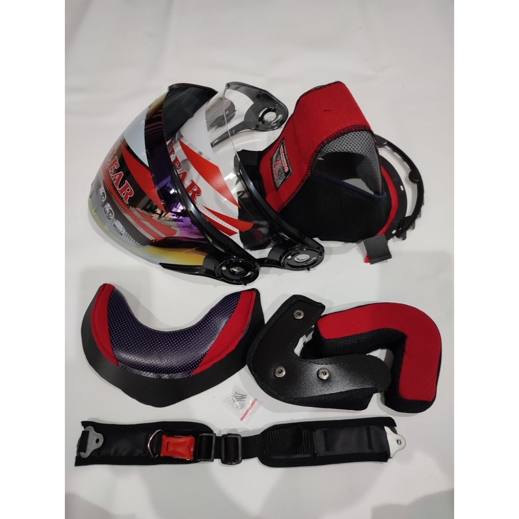 Busa NHK gladiator fullset + tali helm + kaca helm NHK gladiator