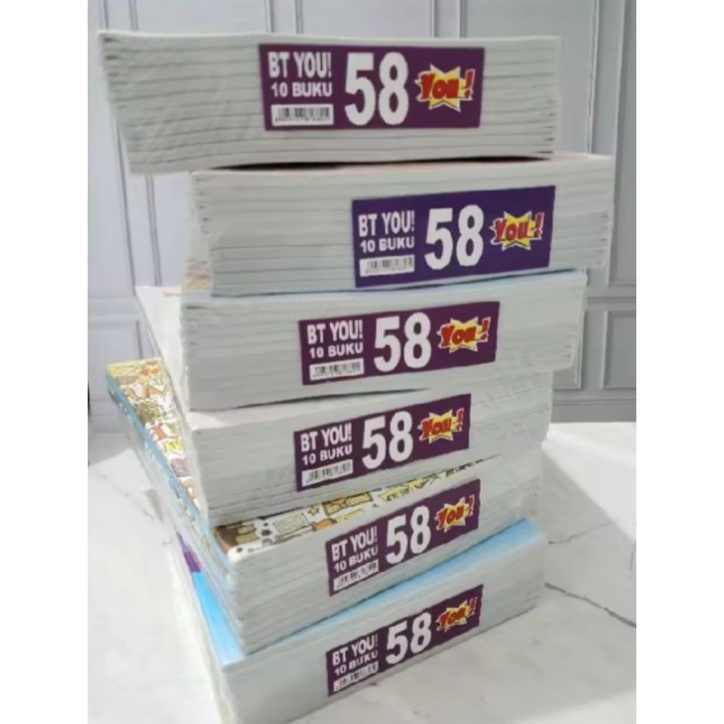 

PROMO 10PCS(1PAK) BUKU TULIS MURAH MERIAH ISI 58LEMBAR/BUKU TULIS SEKOLAH MURAH MERIAH