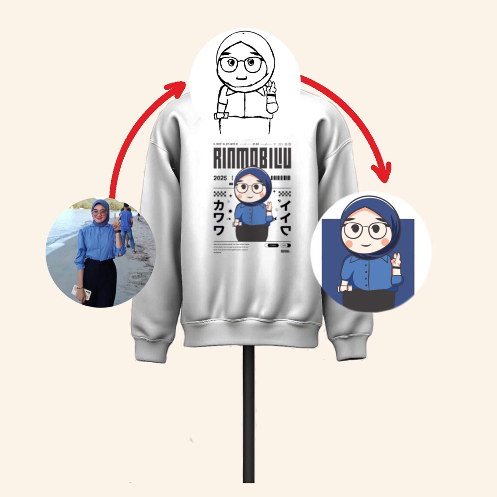 Desain ilustrasi chibi