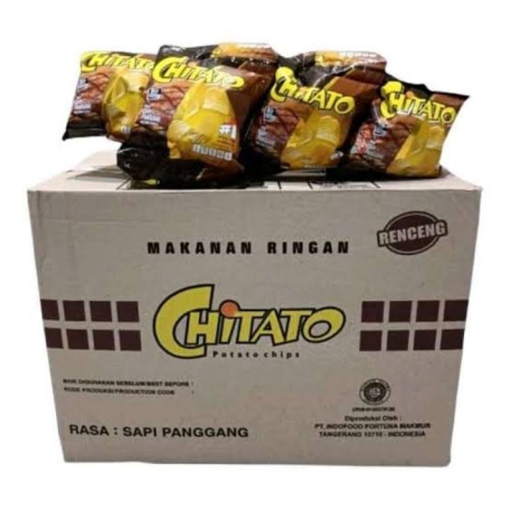 

1 dus chitato sapi panggang 72 bungkus (isi 6 renteng)