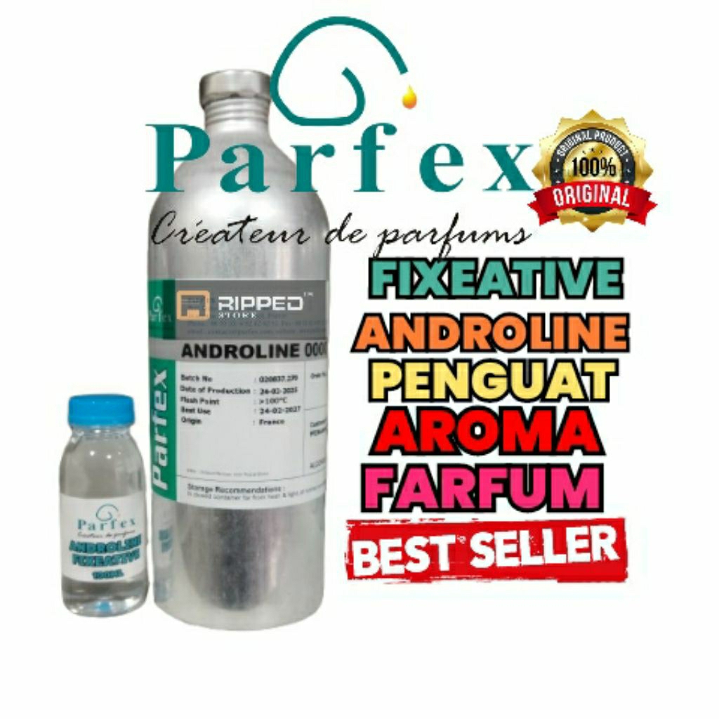 (100ML) FIXEATIVE ANDROLINE PARFEX CAMPURAN PARFUM PENGUAT DAN PENGIKAT AROMA