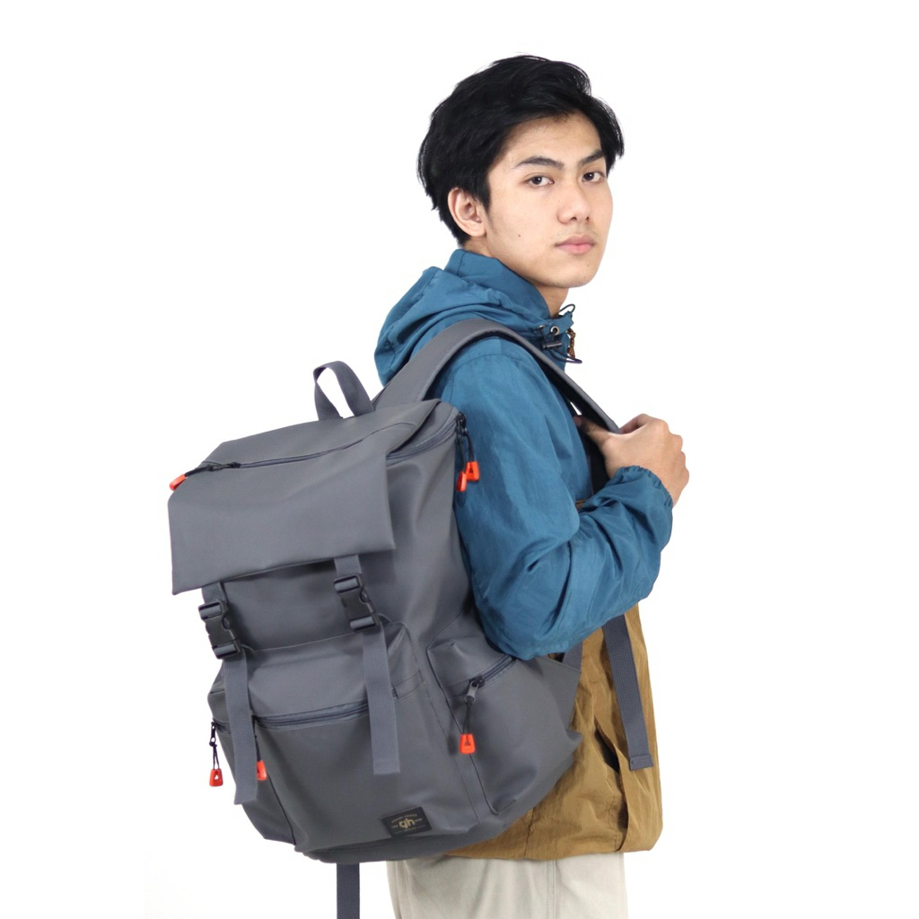 GH-bag Tas Ransel ROLAND Laptop Kasual Tas Punggung Tas sekolah Trendy BIMO Backpack Up To 15,6 inch