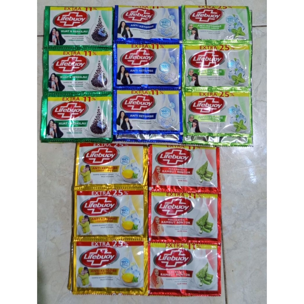 Shampo lifebuoy / lifebuoy shampo renteng isi 12 pcs
