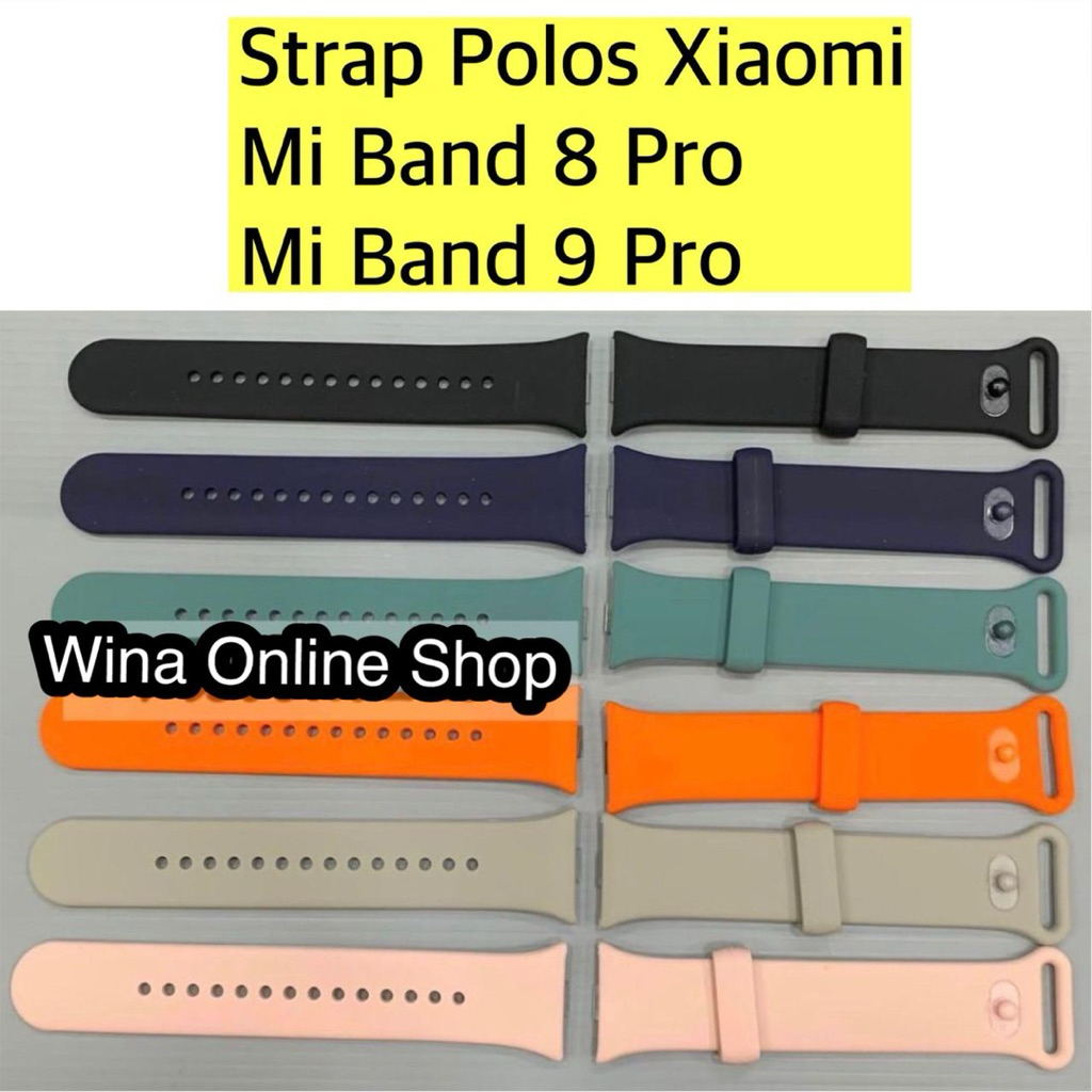 Strap Xiaomi Band 8 Pro / Band 9 Pro / Mi band 8pro / Mi band 9pro / Strap polos mi band 8 pro
