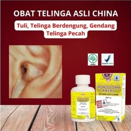 Obat Telinga Asli Cina Tuli Telinga Berdenging Gendang Telinga Pecah Solusi Tinnitus Herbal - Er Lon