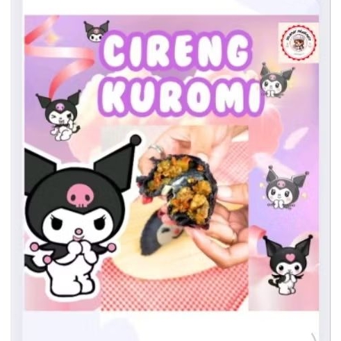

1 Pack isi 2 pcs Cireng Kuromi isian Jando Superr Pedas nampoll Karakter Kuromi