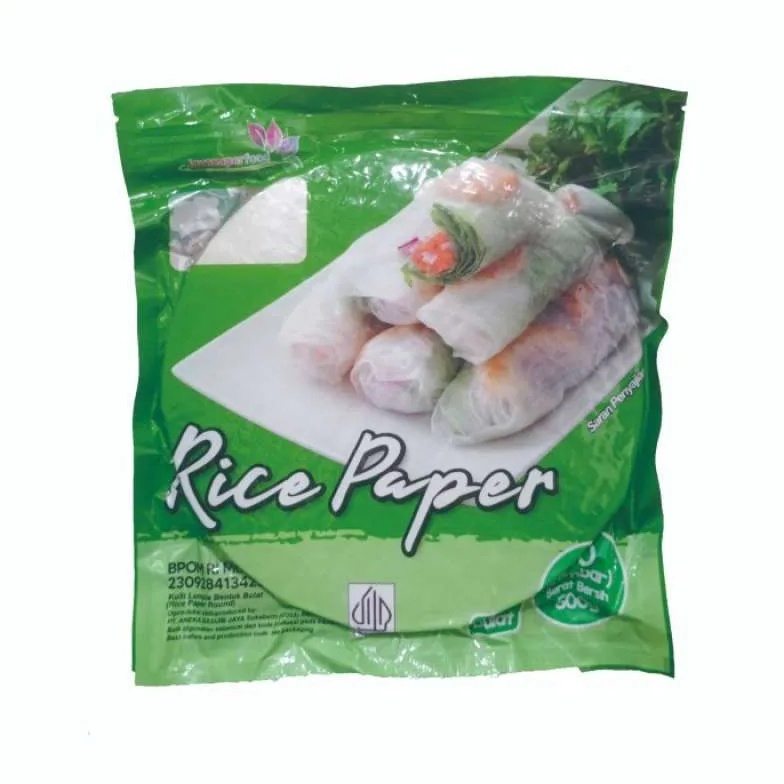 

Hot Sale Kulit Lumpia Bulat Kotak Rice Paper Java Superfoood 1 2 3 4 5 gram HALAL Banh Trang 4gr 22cm