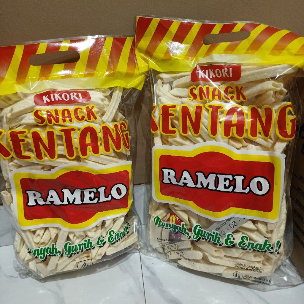 

SNACK KENTANG RAMELO 1 BUNGKUS 200gr | CEMILAN GURIH RASA ORIGINAL