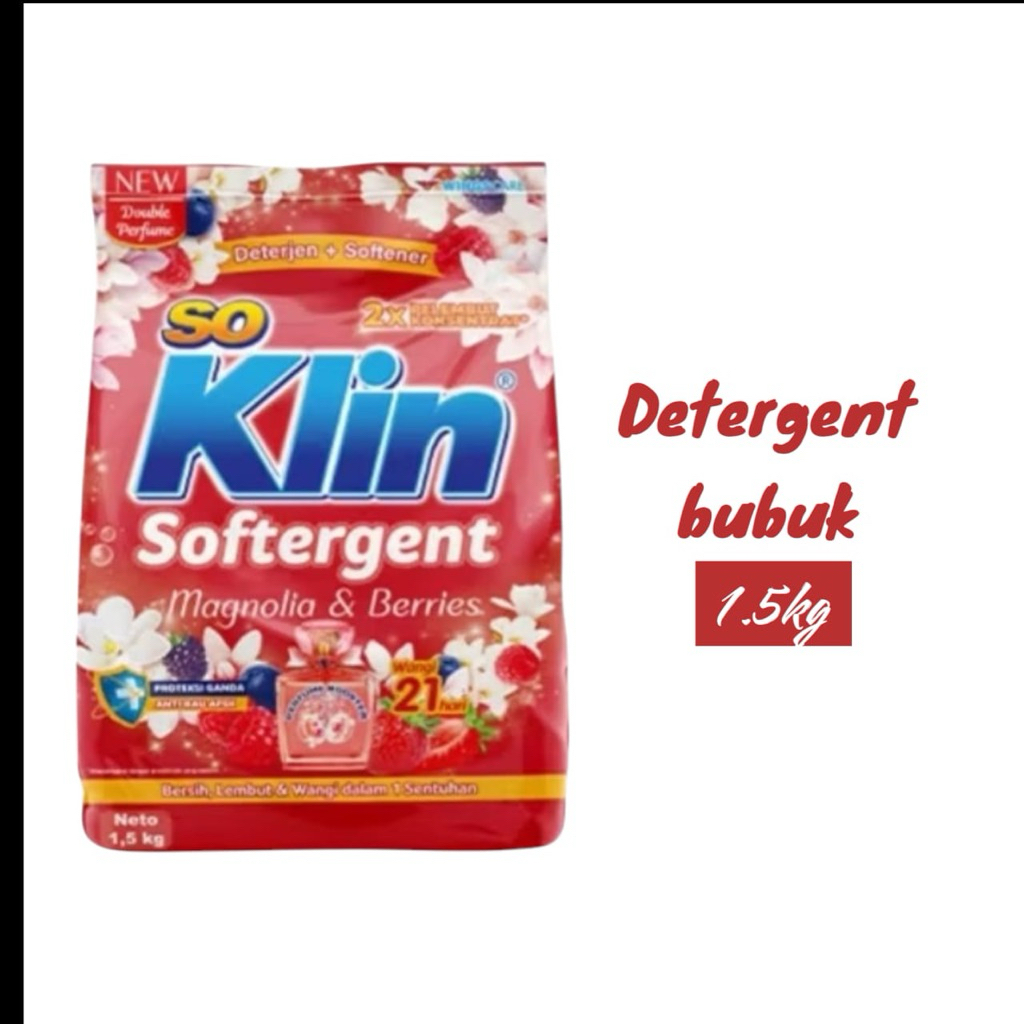 Soklin detergent bubuk 1,5 kg