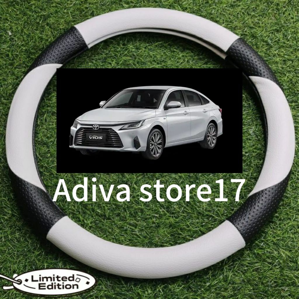 sarung stir mobil toyota vios, cover stir mobil motip sabit
