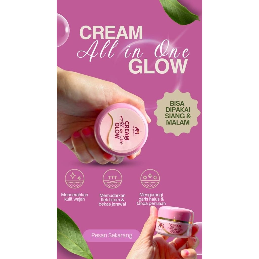 Terlaris..Azz Beaute (Ex Booster Rcb Glow) Krim Lama Rcb Glow Rc Booster Whitening Glowing Cream Rcb