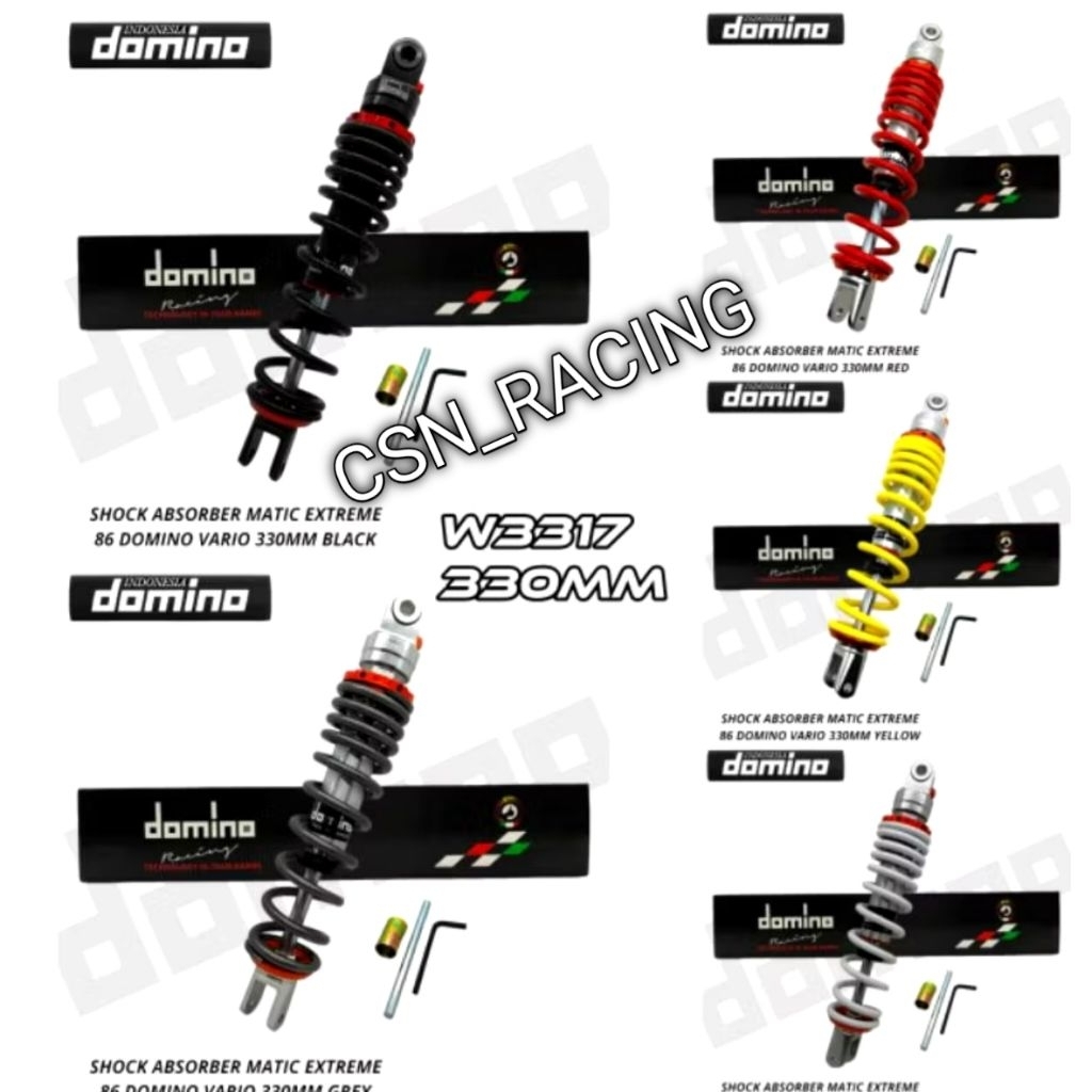 Shockbreaker domino racing ori no tabung model extreme ukuran 330mm Vario 125 150