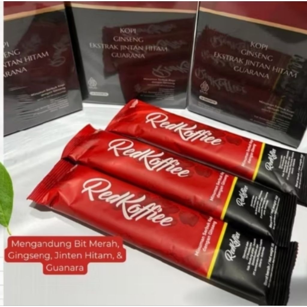 

3 Sachet Red Koffiee Kopi Merah Herbal Original
