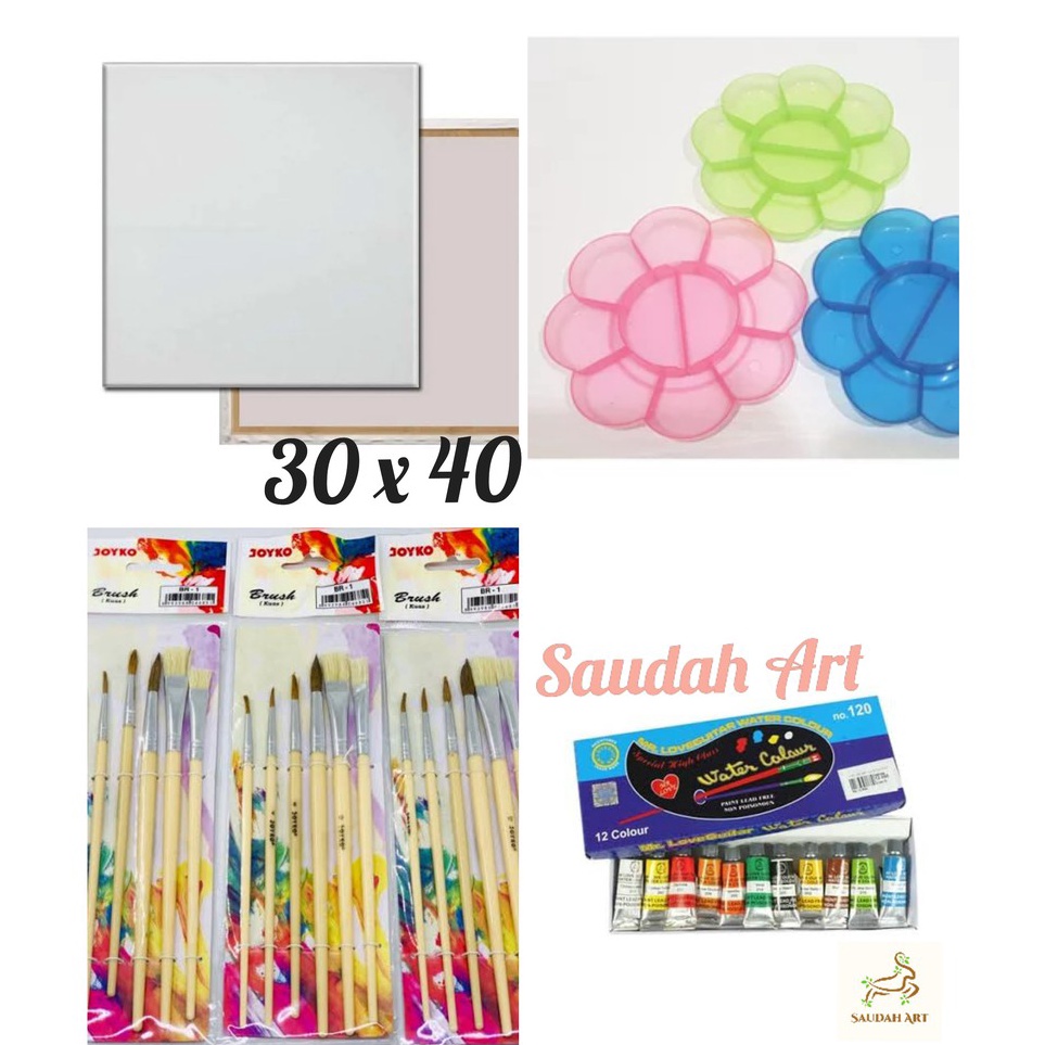 

KODE D87N Paket Kanvas Lukis kanvas 3x4kuaspaletcat air
