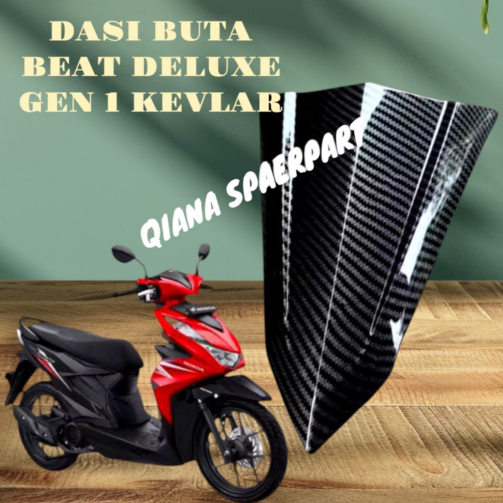 DASI BUTA HONDA BEAT DELUXE GEN 1 2020-2024 CARBON WTP CELUP MOTIF HEXAGONAL KEVLAR FORGED,CATUR