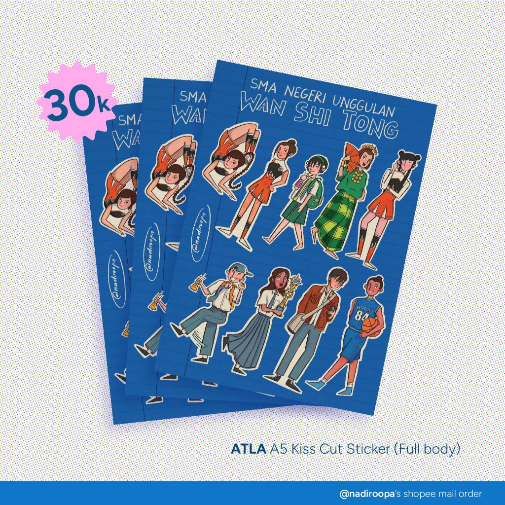 

ATLA A5 Kiss Cut Sticker (Full body) | NADIROOPA