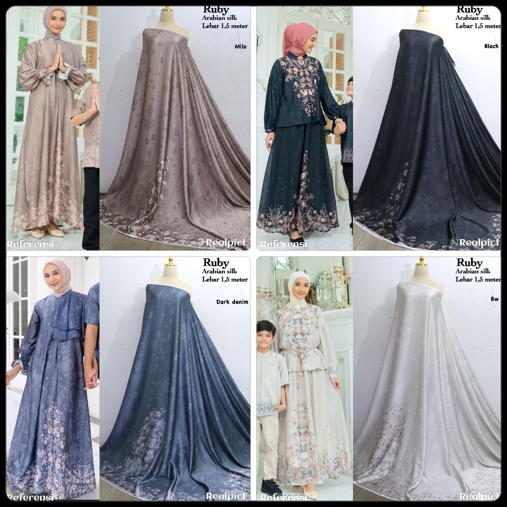 KAIN SUTRA ARABIAN SILK | MOTIF RUBY | KAIN SARIMBIT | ARABIAN MOTIF TERBARU | KAIN ARABIAN SILK MET