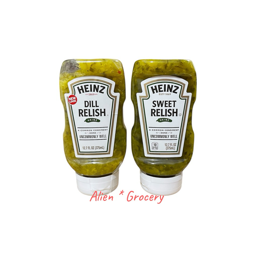 

HEINZ KRAFT Dill Sweet Relish Pickled Pickle Gherkins Acar Timun 12.7oz 375ml