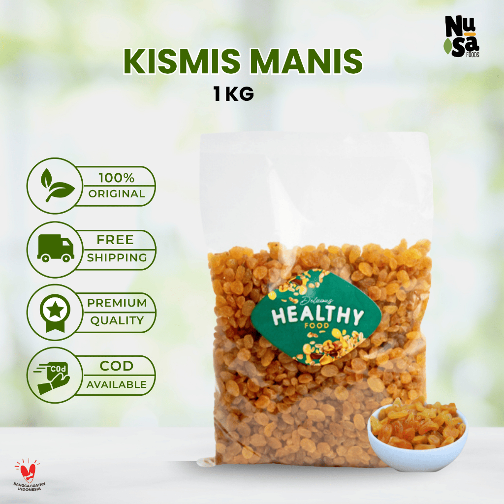 

Kismis Mutiara Manis 1 Kg Simin Original Premium Oleh Oleh Haji Umroh