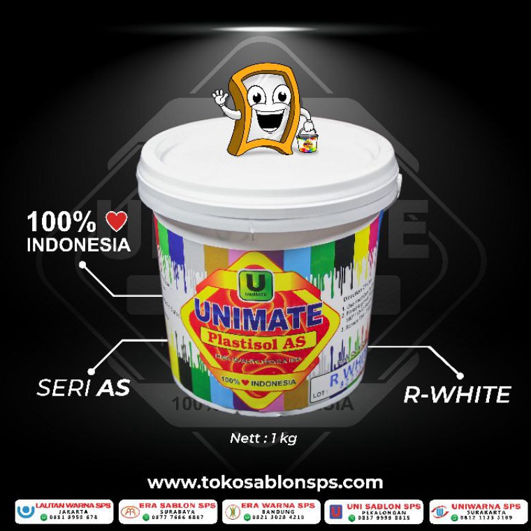 

KODE W85X Plastisol Unimate As RWhite 1kg