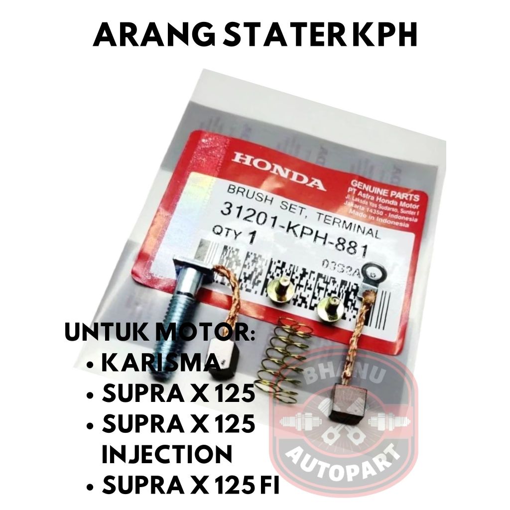ORI HND ARANG ARENG COOL STATER STARTER KARISMA KHARISMA SUPRA X 125
