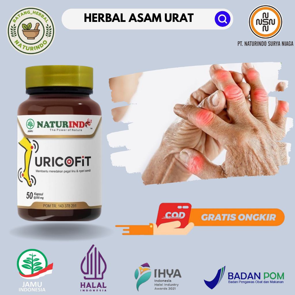 Herbal Asam Urat dan Radang Sendi /Bengkak, Pegal Linu, Nyeri Sendi