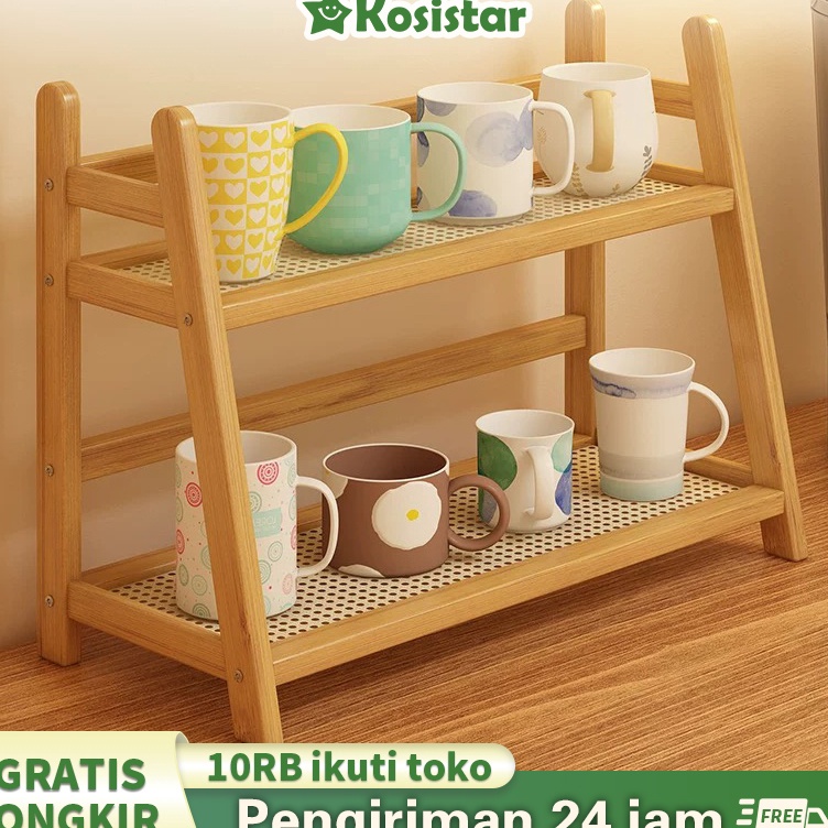 KODE Q82T KosistarDesktop Rak Rak Kayu SerbagunaMeja Rak Meja Aesthetic Rak Meja Kantor Rak Meja Bel