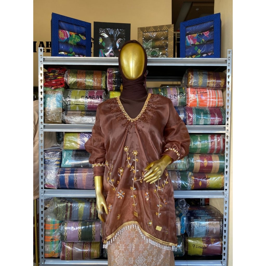 Baju Bodo Organza Payet