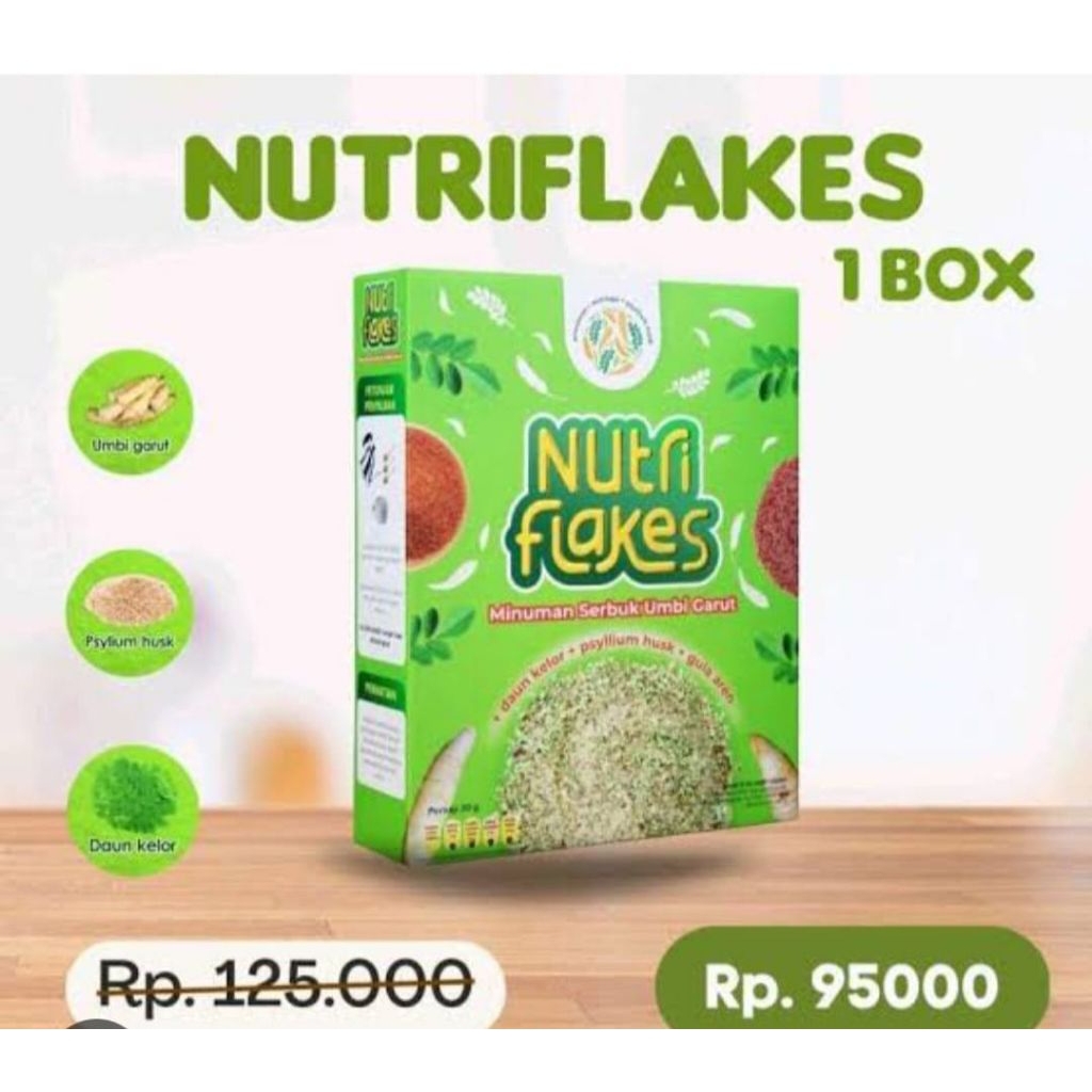 

Nutriflakes Sereal Umbi Garut - ampuh lawan asam lambung