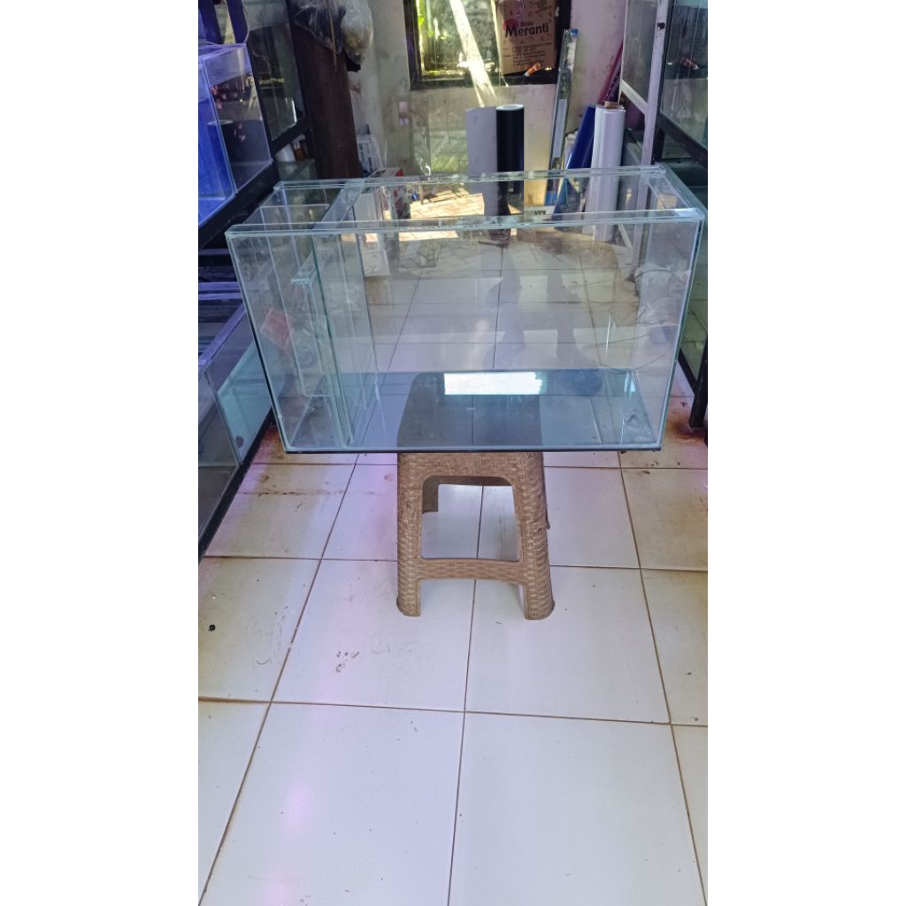 NEW Aquarium kaca ukuran 70x30x40cm FILTER SAMPING [terbaik][terlaris]