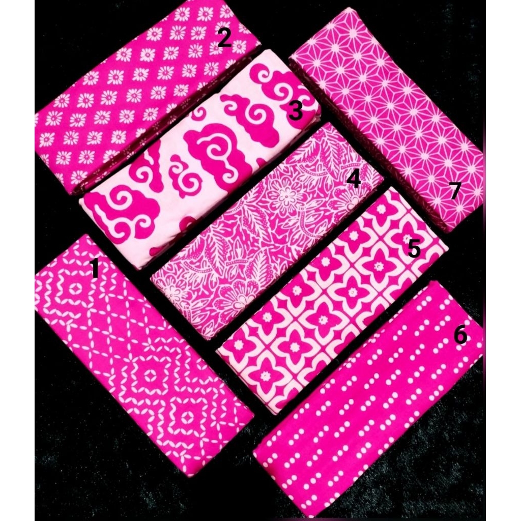 kain batik cap dusty pink