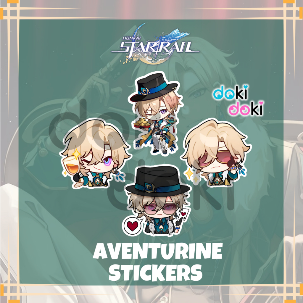 

8 PCS STICKER AVENTURINE HONKAI STAR RAIL STIKER VINYL WATERPROOF