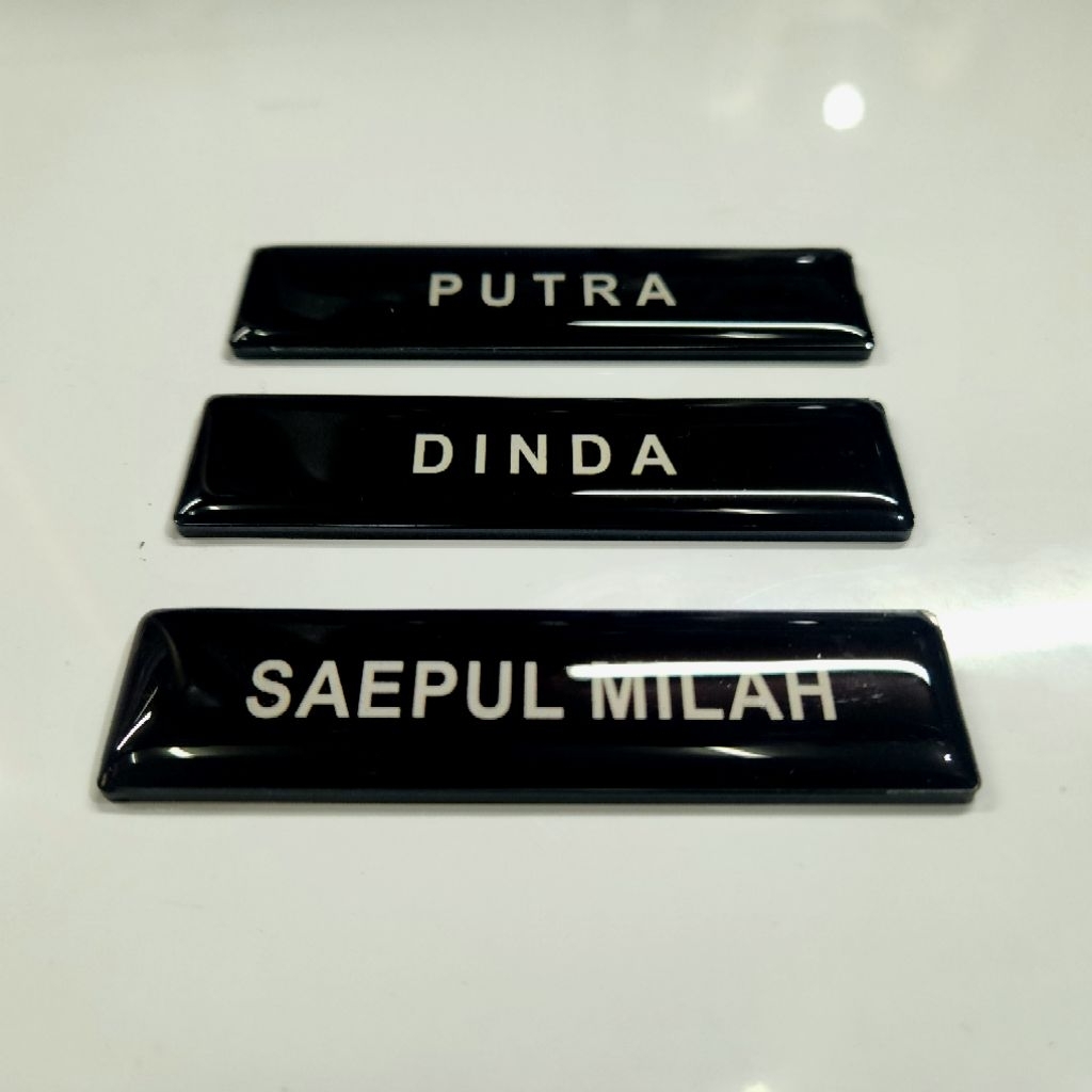 

Name Tag resin