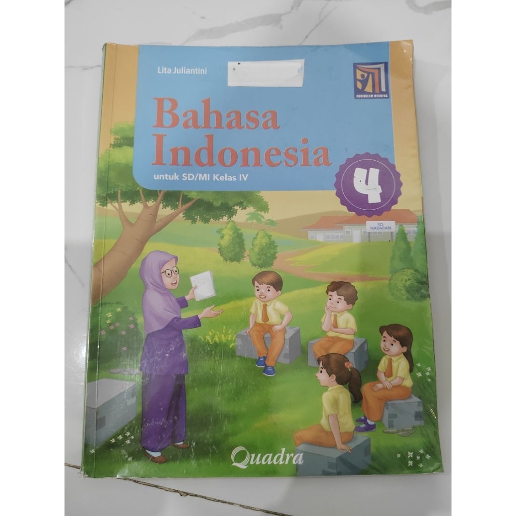 Buku Bahasa Indonesia kelas 4 & 6 kurikulum merdeka | Quadra