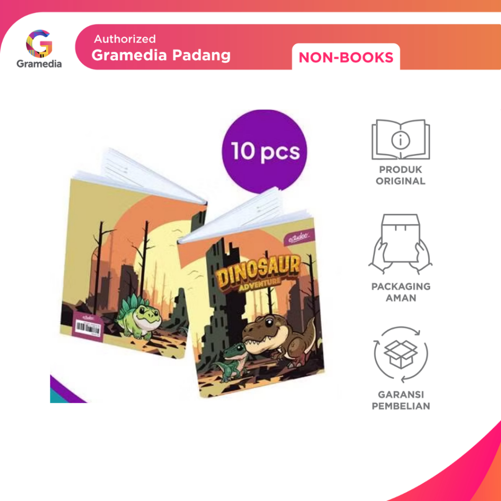 

Gramedia Padang - Estudee J Kwarto kids 38 Dino (10 pcs buku isi 40 lembar)