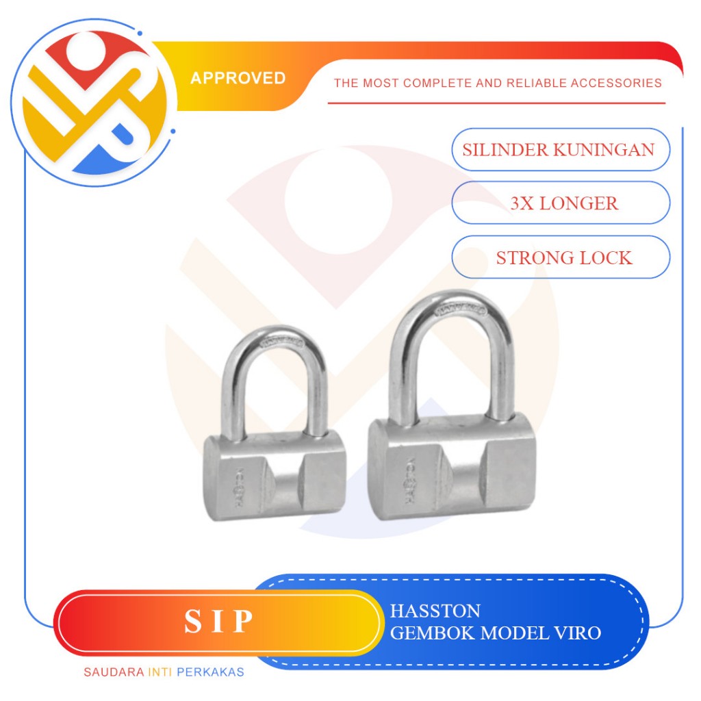 HASSTON PROHEX Gembok Model Bulat / Heavy Duty Padlock (1250)