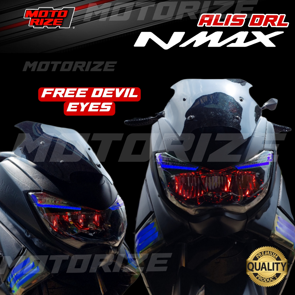 LAMPU ALIS DRL LED Bonus Devil Eyes NMAX LAMPU SENJA NMAX LAMPU LED NMAX
