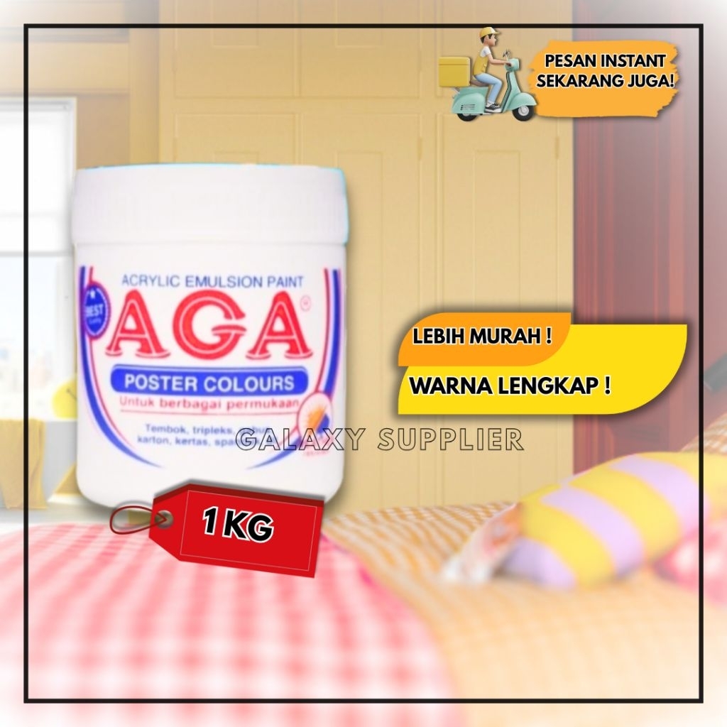 

AGA CAT TEMBOK / CAT POSTER 1 KG WARNA TERLENGKAP