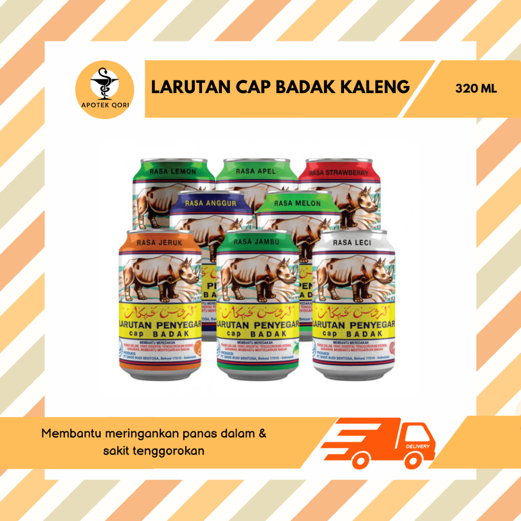 

LARUTAN PENYEGAR CAP BADAK KALENG 320 ML / MERINGANKAN PANAS DALAM / SARIAWAN