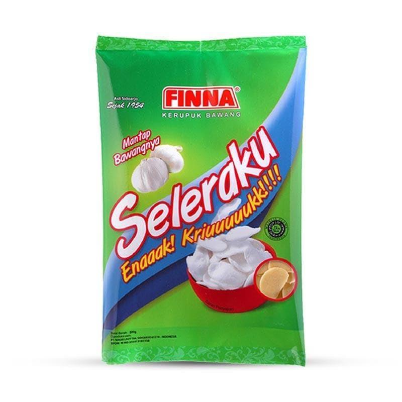 

kerupuk krupuk bawang finna seleraku hijau 200
