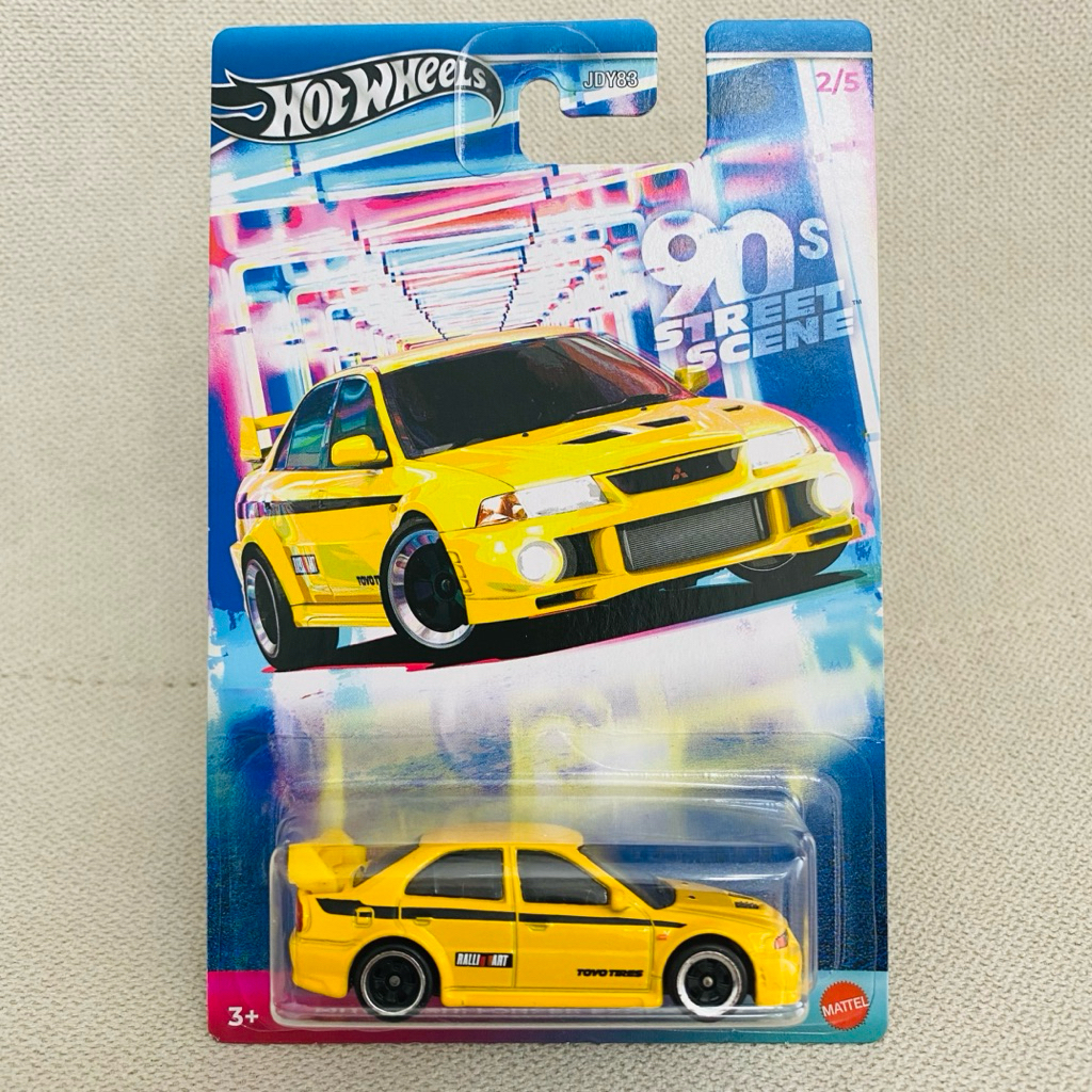Hot Wheels Mitsubishi Lancer Evolution VI Kuning 90s