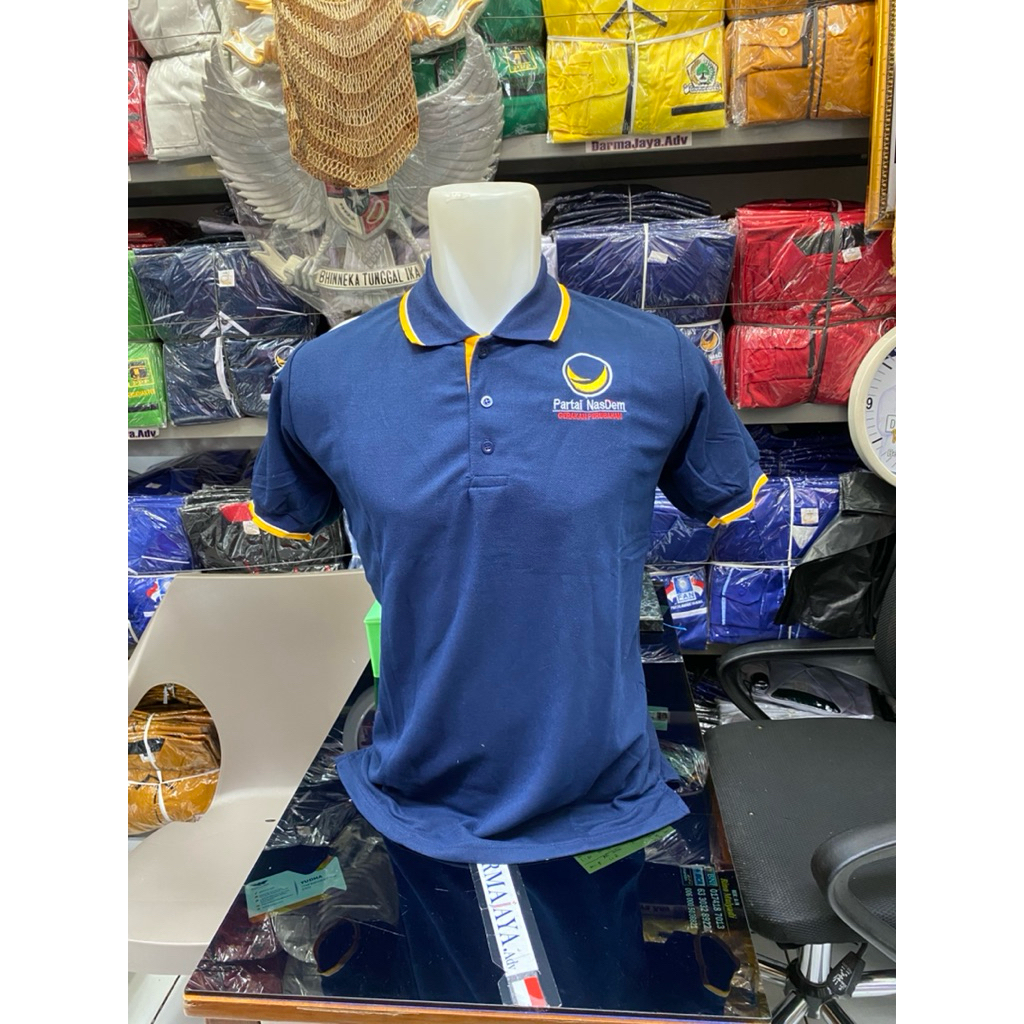 kaos kerah | kaos polo | kaos partai | kaos partai Nasdem