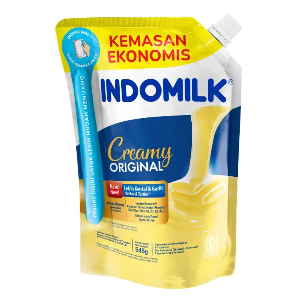 

Indomilk Kental Manis Putih Susu Kemasan Pouch 545 g