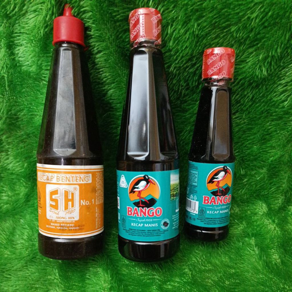 

KECAP BANGO BOTOL MANIS 135 ML dan 275ML kecap SH 300ML