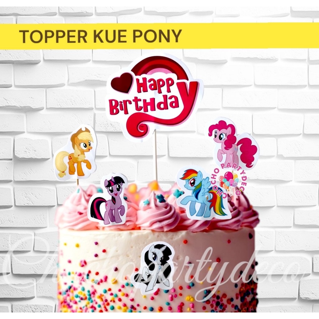 Topper PONY / Topper Kue PONY KECILKU