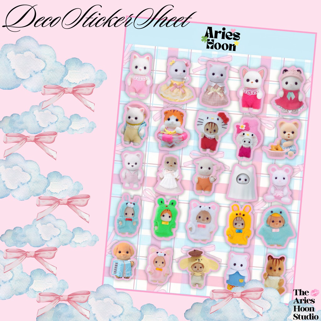 

•arieshoon• Sylvanian Families ver.2 deco sticker